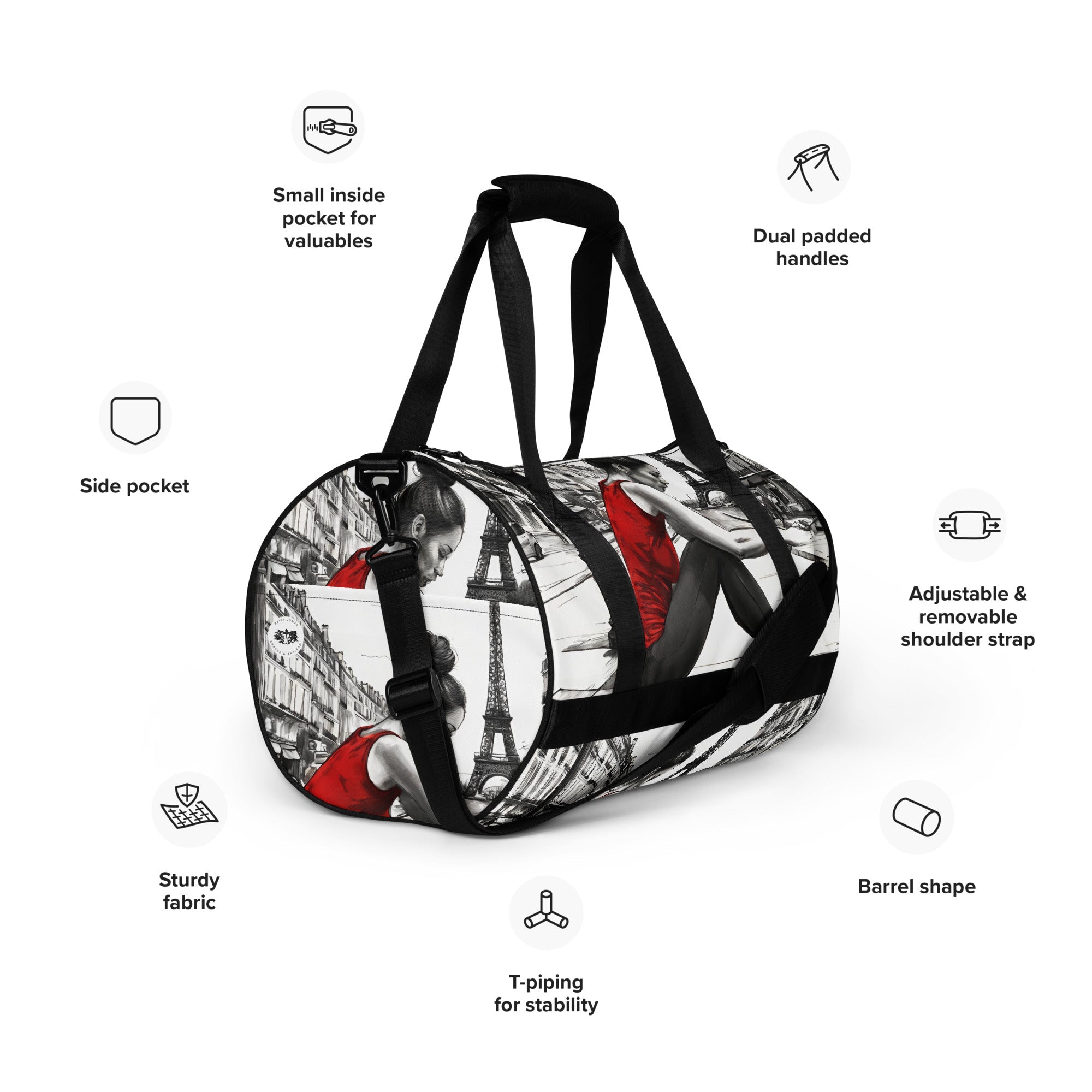 CHI All-over print gym bag - REIKI LUNAS, CRAFTS & ARTISAN