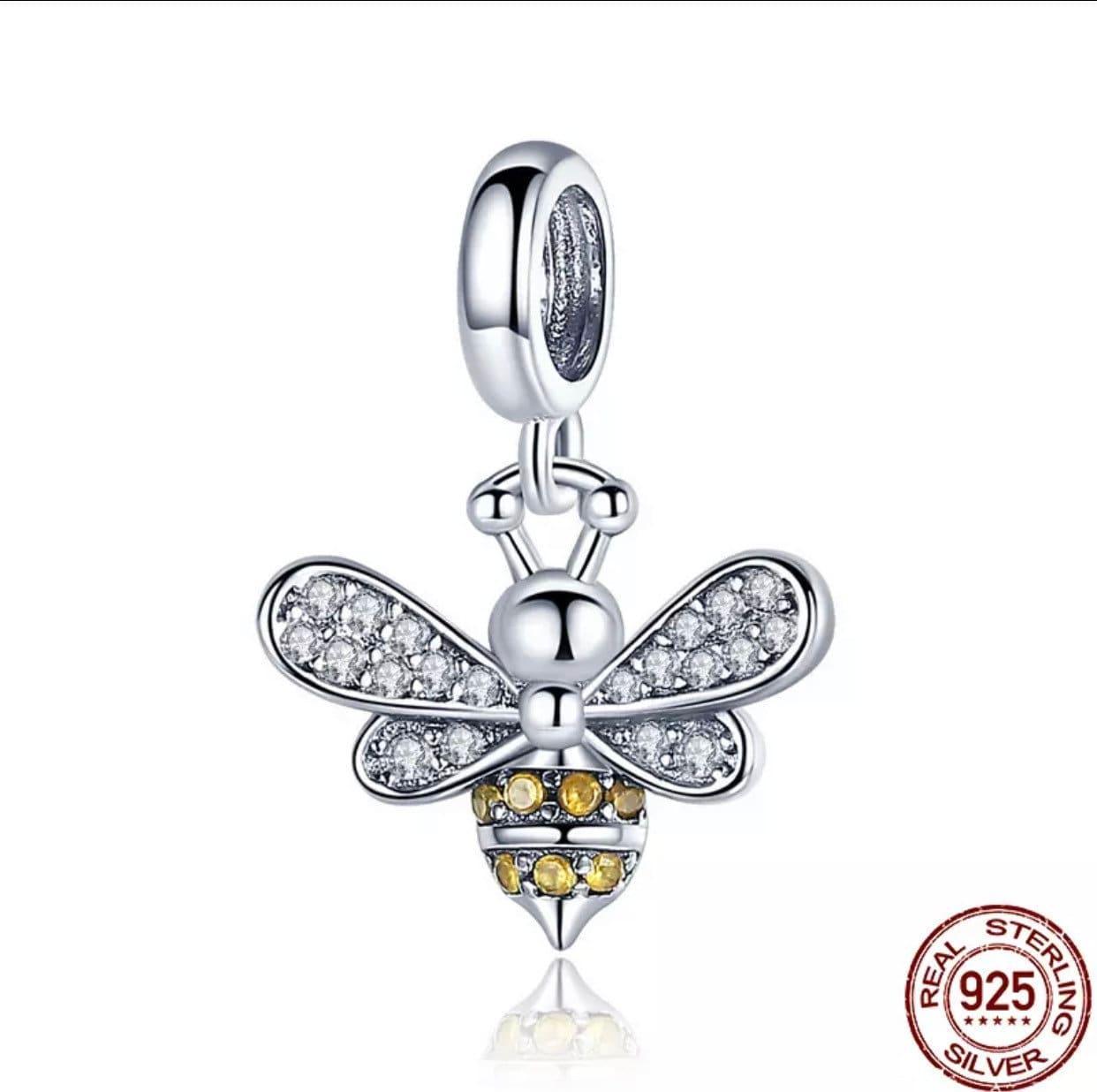 925 Sterling Silver Bee Charm - Blu Lunas Shoppe