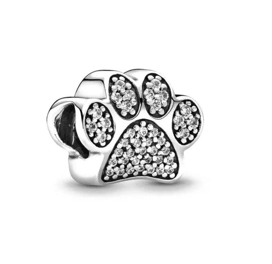 925 Sterling Silver Paws Charm/Gift - Blu Lunas Shoppe