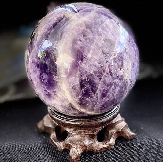 Amethyst Sphere, High Quality, zen crystals - Blu Lunas Shoppe