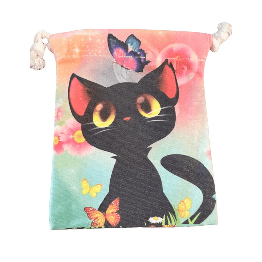 Black Kitty Pouch - Blu Lunas Shoppe