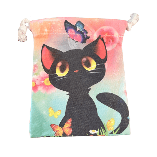 Black Kitty Pouch - Blu Lunas Shoppe