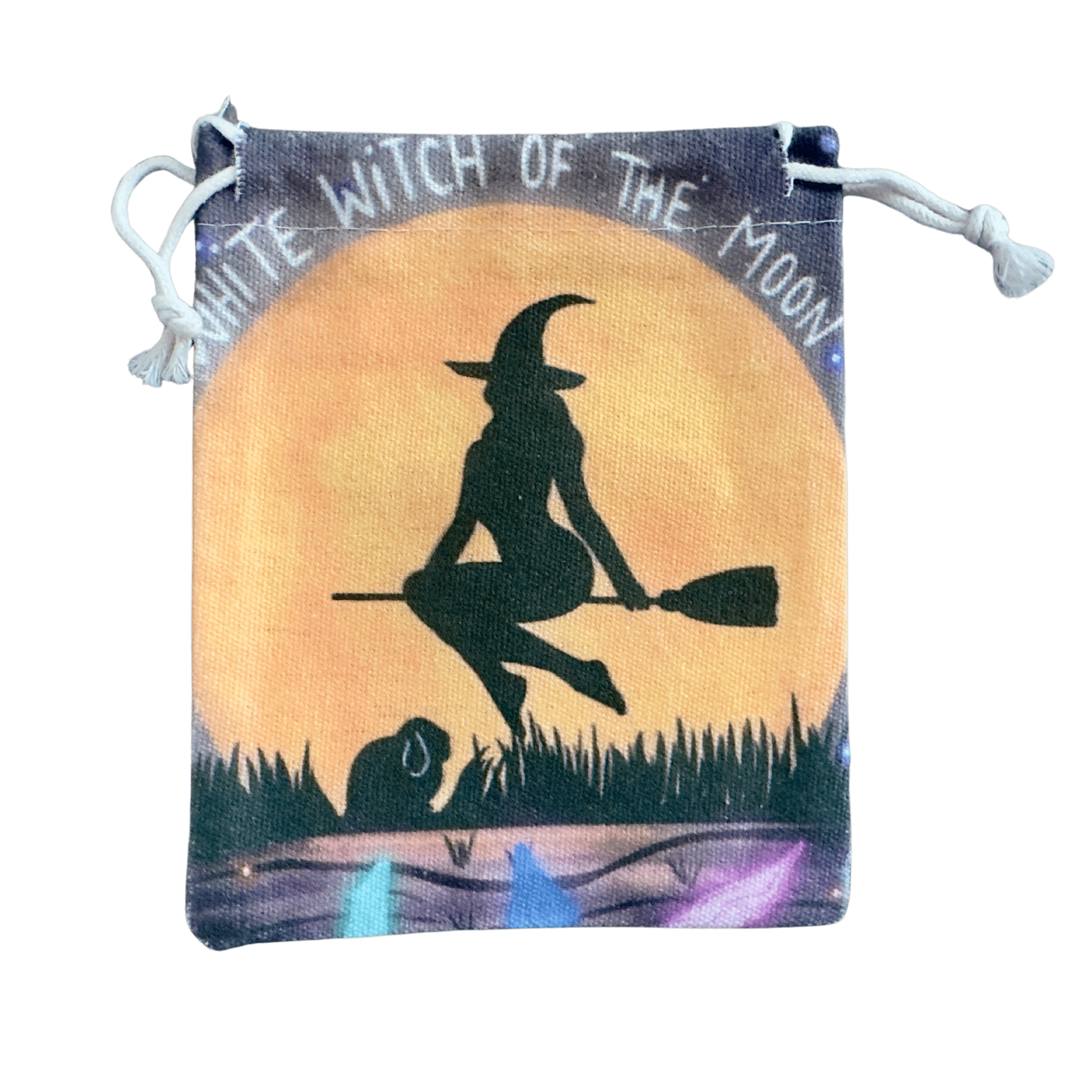 Broom Witch Tarot and Crystal Pouch - Blu Lunas Shoppe