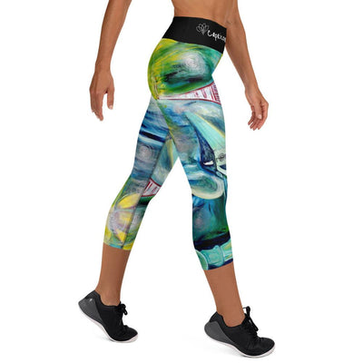 Capricorn Yoga Capri Leggings - Blu Lunas Shoppe