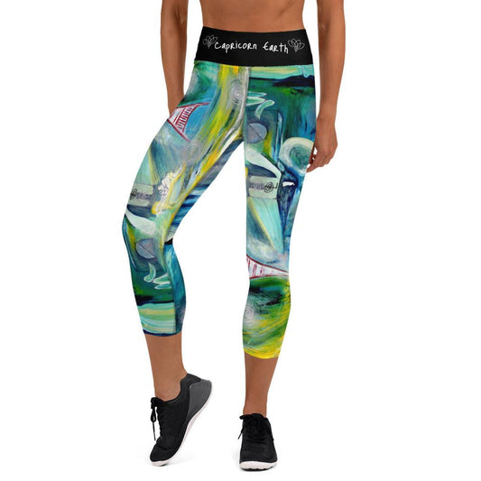 Capricorn Yoga Capri Leggings - Blu Lunas Shoppe