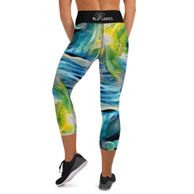 Capricorn Yoga Capri Leggings - Blu Lunas Shoppe