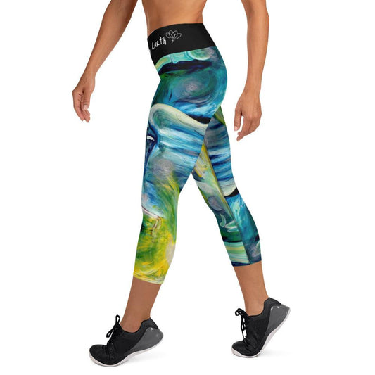 Capricorn Yoga Capri Leggings - Blu Lunas Shoppe