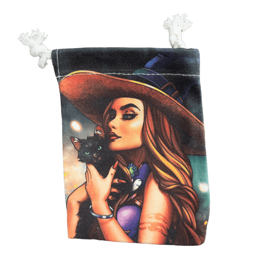 Confident Witch Tarot and Crystal Pouch - Blu Lunas Shoppe
