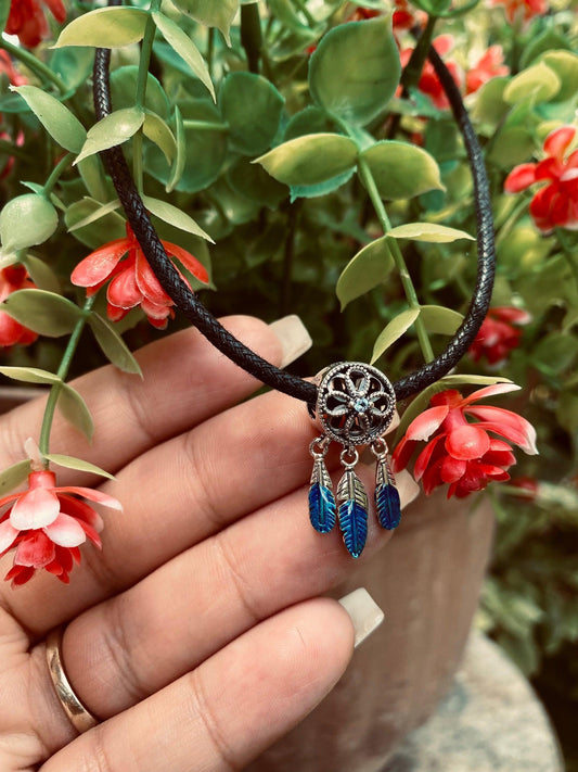 Dream Catcher Charm Necklace/Choker - Blu Lunas Shoppe