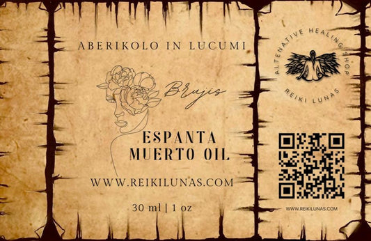 Espanta Muerto, aberikolo in lucumi Oil - Blu Lunas Shoppe