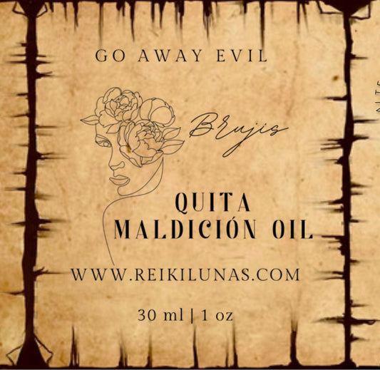 Go Away Evil, Quita Maldición Oil - Blu Lunas Shoppe