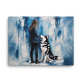 Load image into Gallery viewer, Husky in Serenity, Canvas Print - Blu Lunas Shoppe
