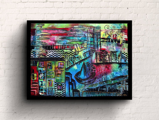 Journey: A Captivating Acrylic Masterpiece by Blu Lunas, Nathalie Garcia" - Blu Lunas Shoppe