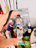 Load image into Gallery viewer, Large Stainless Steel Clear Quartz Pendant and Pendulum, witchcraft necklace - Blu Lunas Shoppe
