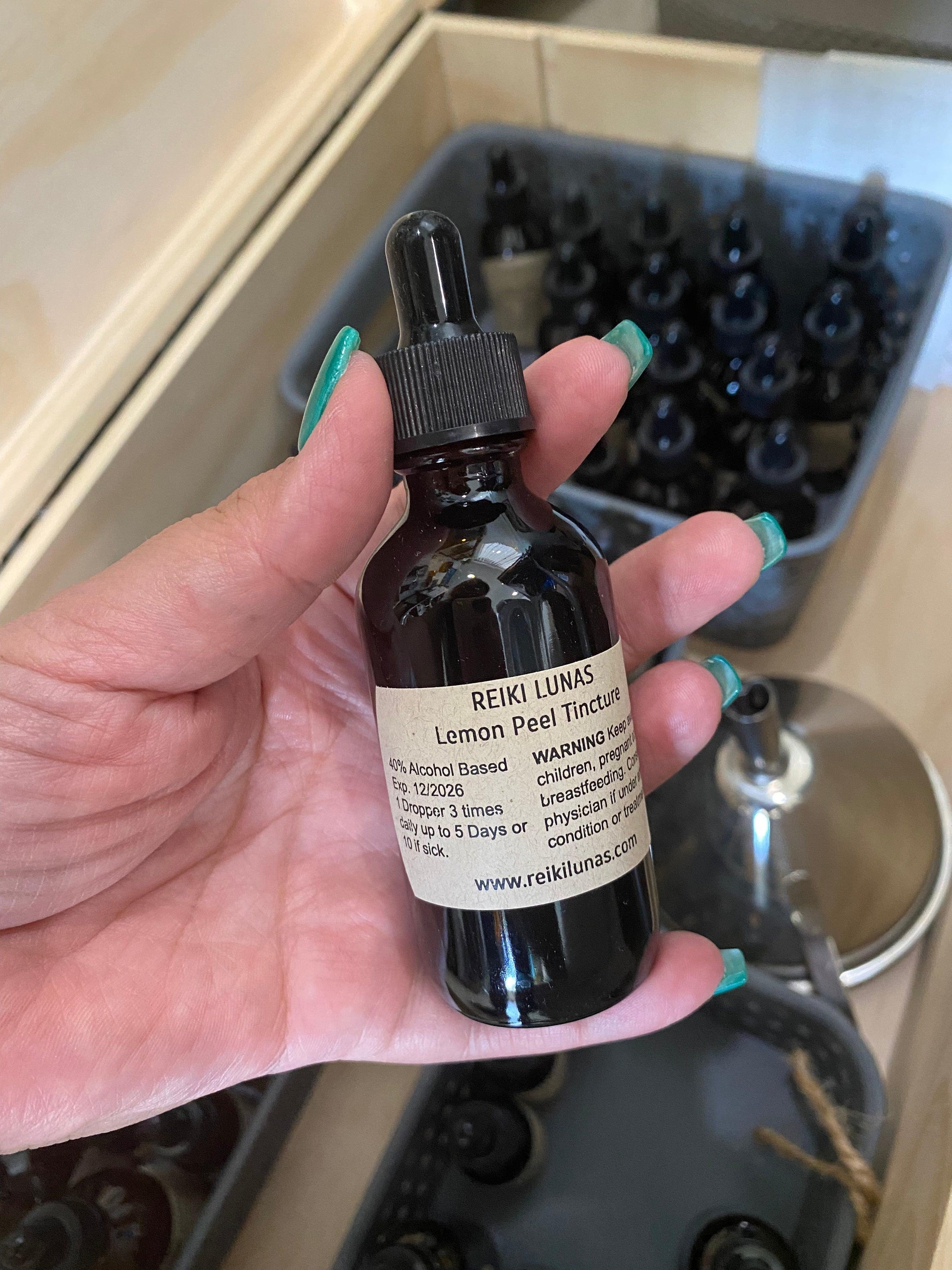 Lemon Peel | Tincture by Reiki Lunas - Blu Lunas Shoppe