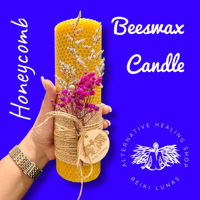 Luxury Beeswax Candle, Scented - Blu Lunas Shoppe