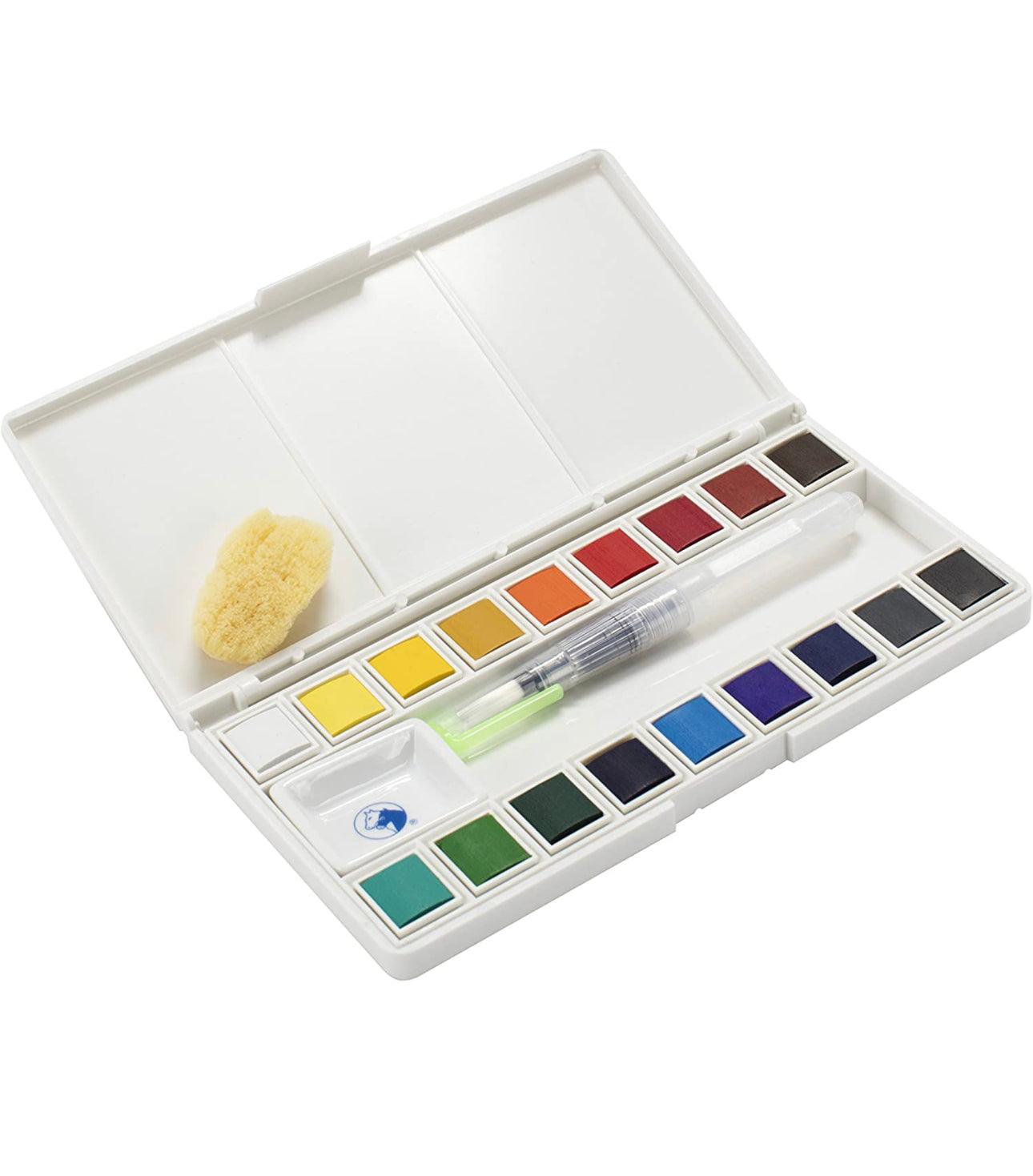 Marie's Artist Sketch & Go Watercolor Paint Set - Travel Friendly for Plein Aire or Studio - Blu Lunas Shoppe