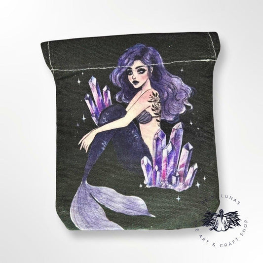 Mermaid Tarot and Crystal Bag - Blu Lunas Shoppe