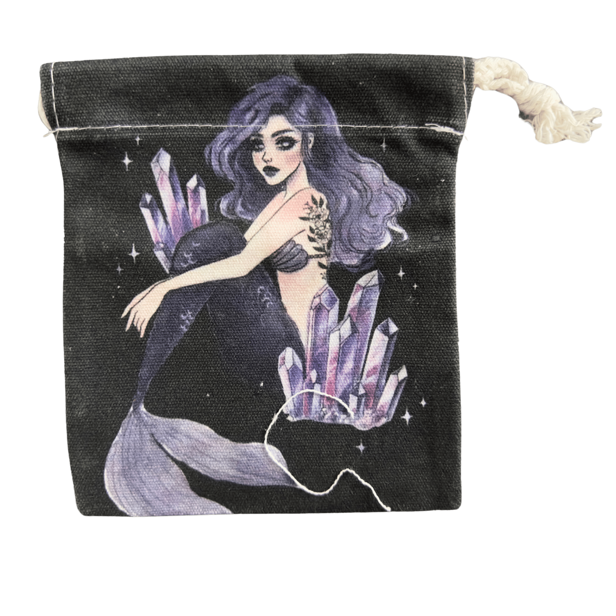 Mermaid Tarot and Crystal Pouch - Blu Lunas Shoppe