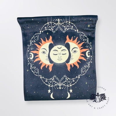 Moon and Sun Tarot and Crystal Bag - Blu Lunas Shoppe