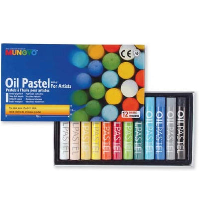 Mungyo Gallery Oil Pastels Cardboard Box Set of 12 Standard - Assorted Colors - Blu Lunas Shoppe
