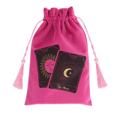 Pink Tarot Cards Pouch - Blu Lunas Shoppe