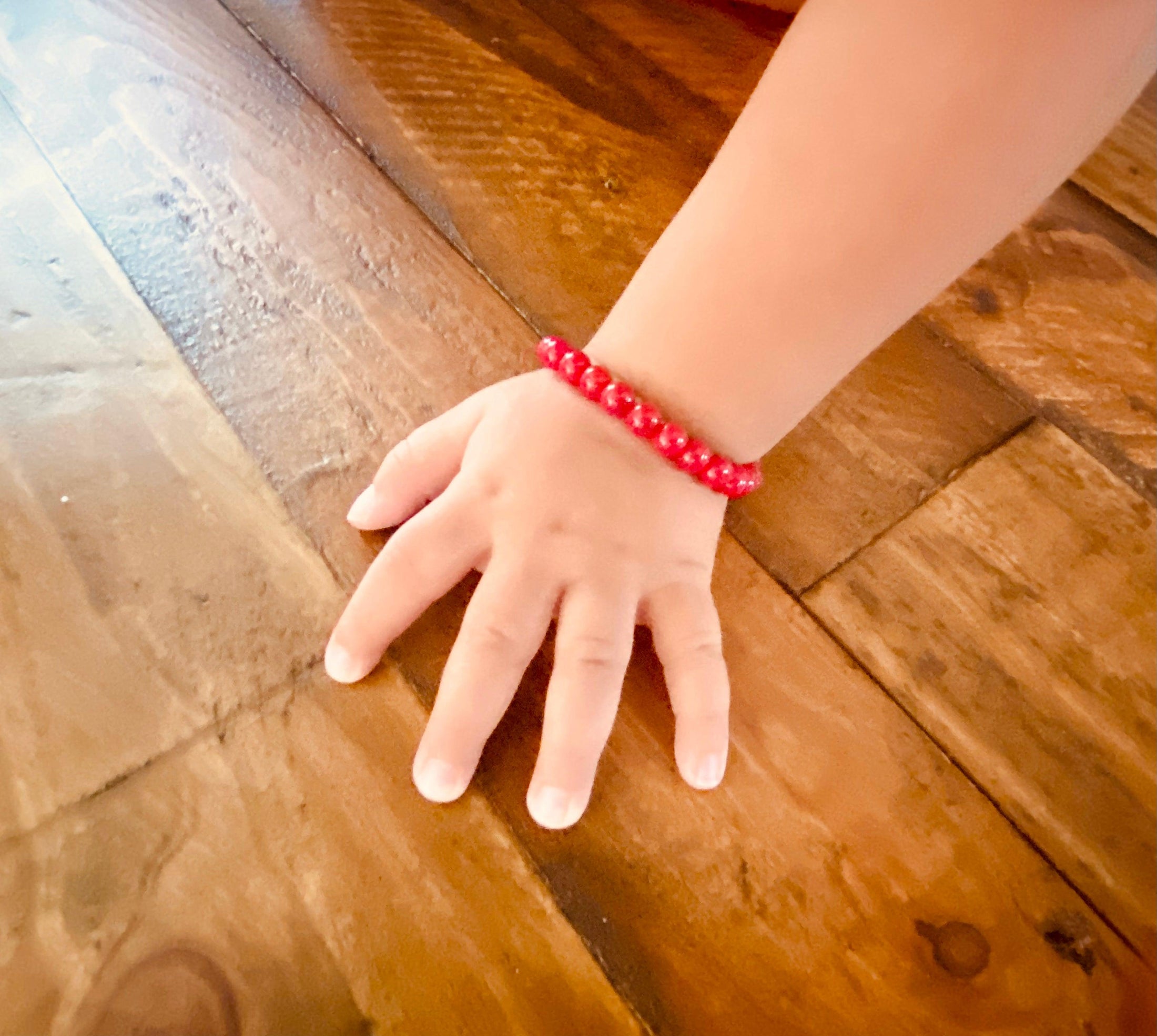 Red Coral Gemstones Custom Bracelet - Blu Lunas Shoppe