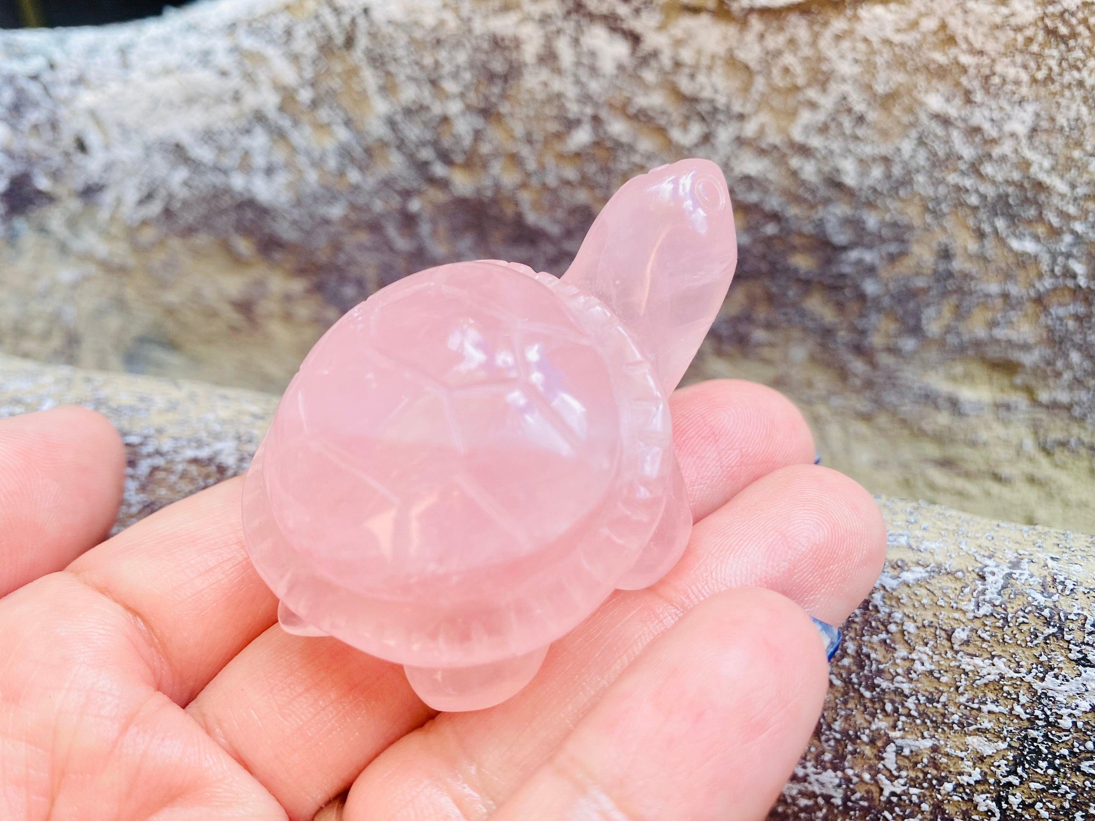 Rose Quartz Crystal Carvings - Blu Lunas Shoppe