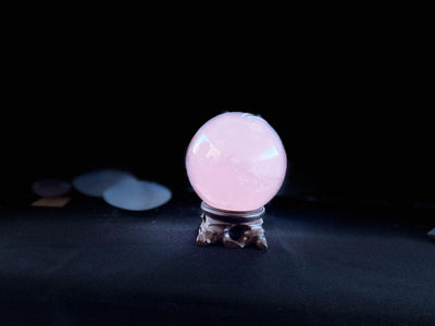 Rose Quartz Sphere, zen crystals - Blu Lunas Shoppe