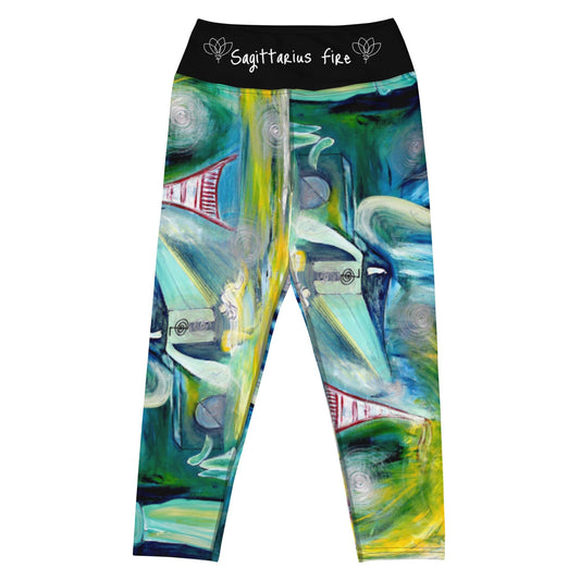 Sagittarius Yoga Capri Leggings - Blu Lunas Shoppe