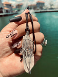 Load image into Gallery viewer, Stainless Steel Clear Quartz Pendant - Blu Lunas Shoppe
