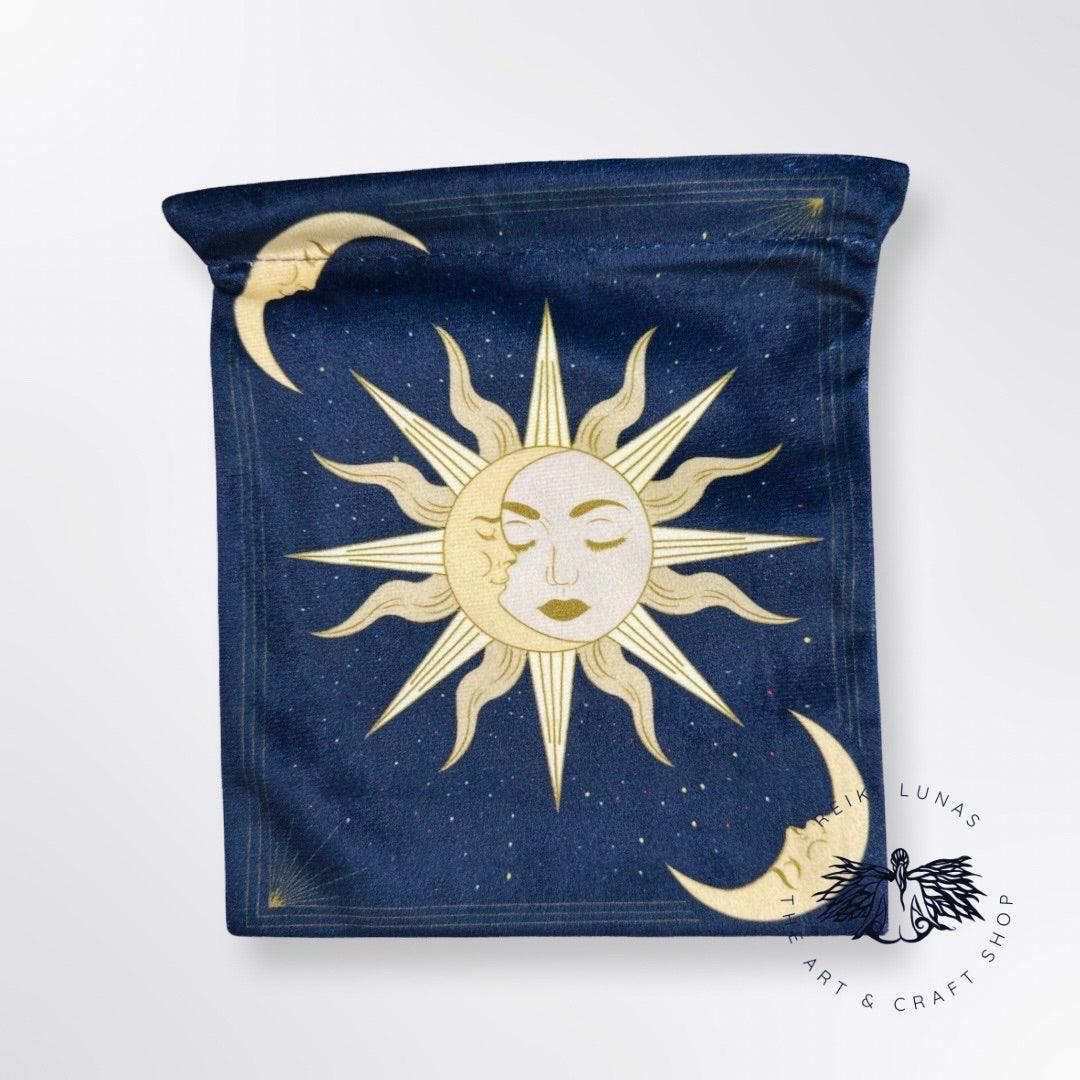 Sun and Moon Tarot and Crystal Bag - Blu Lunas Shoppe