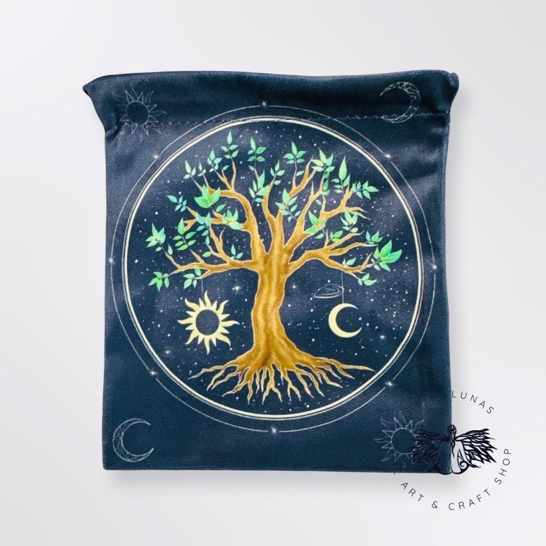 Tree Life Tarot and Crystal Bag - Blu Lunas Shoppe