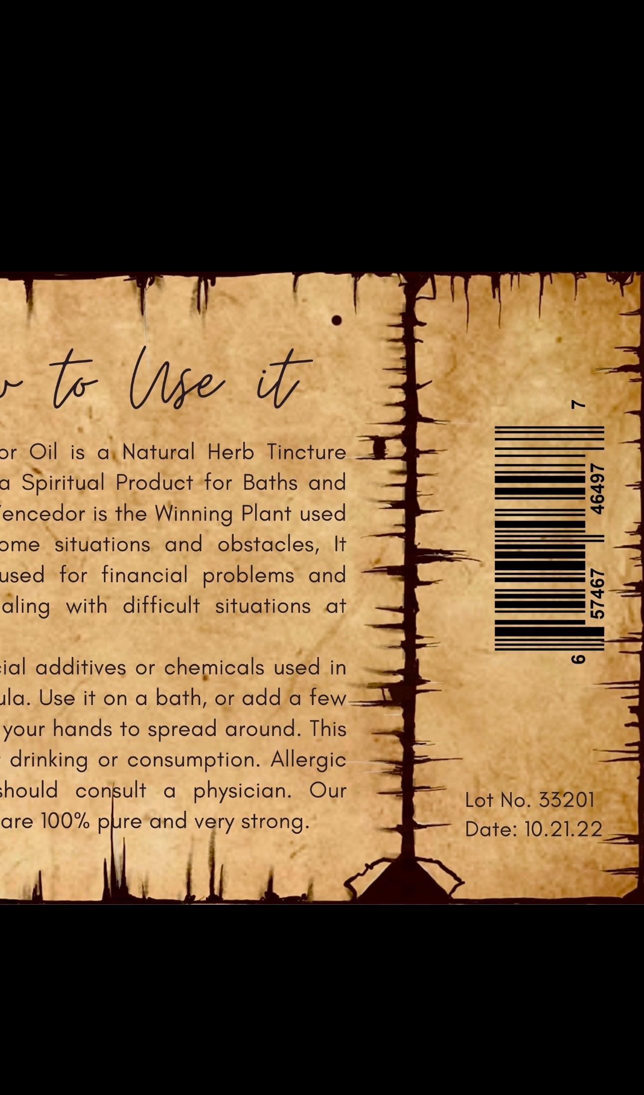 Winner Anointing Oil, Aceite Vencedor - Blu Lunas Shoppe
