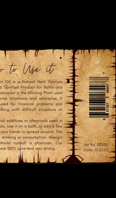 Winner Anointing Oil, Aceite Vencedor - Blu Lunas Shoppe